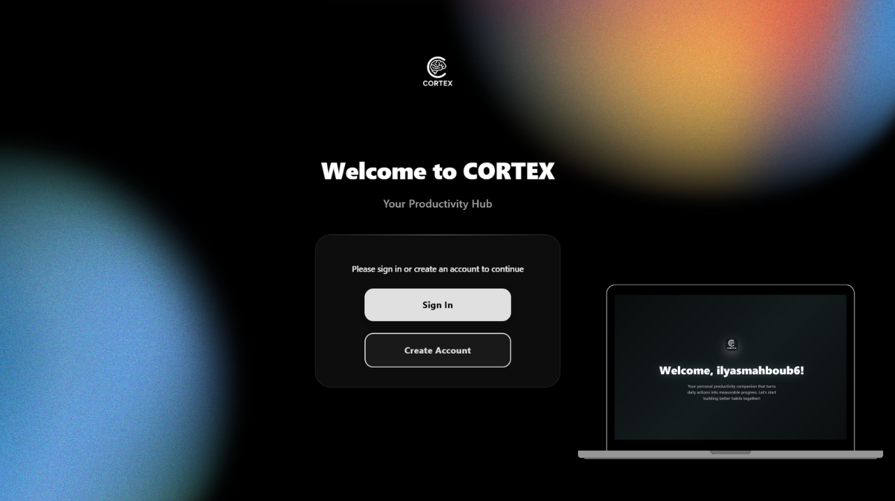 Cortex Welcome Page